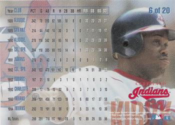 1995 Fleer Cleveland Indians #6 Wayne Kirby Back