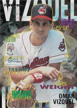 1995 Fleer Cleveland Indians #17 Omar Vizquel Front