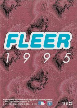 1995 Fleer Cleveland Indians #19 Indians Logo Back