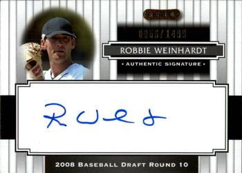 2008 Razor Signature Series #152 Robbie Weinhardt Front