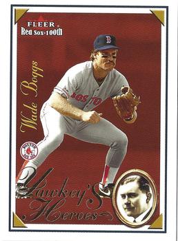 2001 Fleer Boston Red Sox 100th Anniversary - Yawkey's Heroes #4 YH Wade Boggs Front