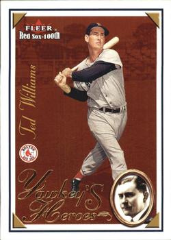 2001 Fleer Boston Red Sox 100th Anniversary - Yawkey's Heroes #9 YH Ted Williams Front