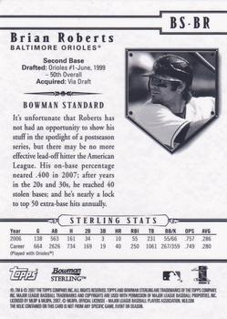 2007 Bowman Sterling #BS-BR Brian Roberts Back