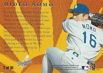 1997 Fleer - Golden Memories #7 Hideo Nomo Back