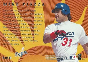 1997 Fleer - Golden Memories #8 Mike Piazza Back
