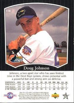 1998 SP Top Prospects #118 Doug Johnson Back