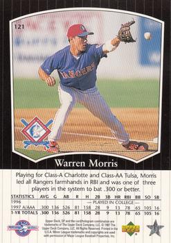 1998 SP Top Prospects #121 Warren Morris Back