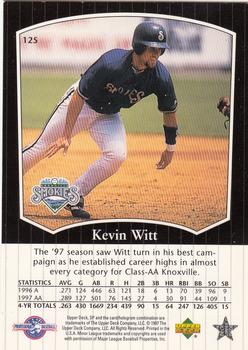 1998 SP Top Prospects #125 Kevin Witt Back