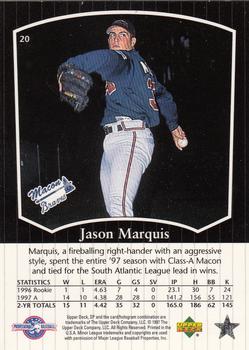 1998 SP Top Prospects #20 Jason Marquis Back