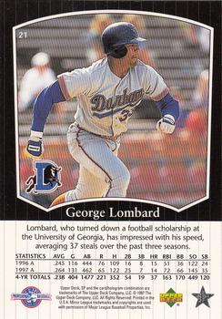 1998 SP Top Prospects #21 George Lombard Back