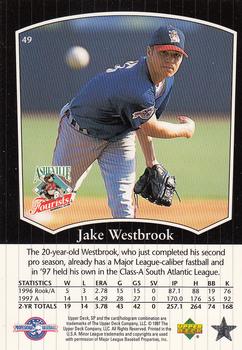 1998 SP Top Prospects #49 Jake Westbrook Back