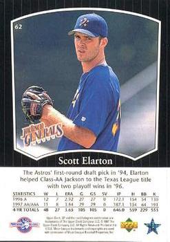 1998 SP Top Prospects #62 Scott Elarton Back