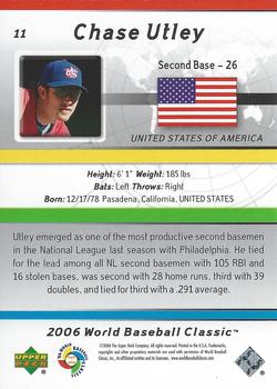 2006 Upper Deck World Baseball Classic Box Set #11 Chase Utley Back