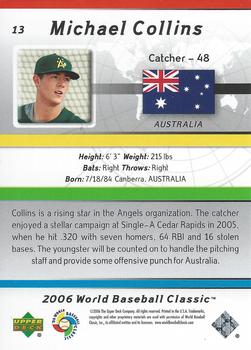 2006 Upper Deck World Baseball Classic Box Set #13 Michael Collins Back