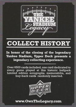 2008 Upper Deck Yankee Stadium Legacy #NNO The Yankee Stadium Legacy Front