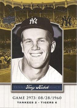 2008 Upper Deck Yankee Stadium Legacy #2973 Tony Kubek Front