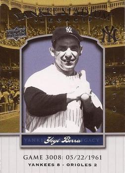 2008 Upper Deck Yankee Stadium Legacy #3008 Yogi Berra Front