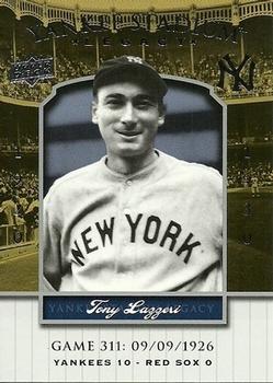 2008 Upper Deck Yankee Stadium Legacy #311 Tony Lazzeri Front