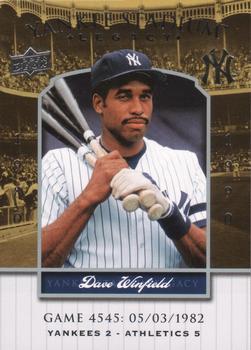 2008 Upper Deck Yankee Stadium Legacy #4545 Dave Winfield Front