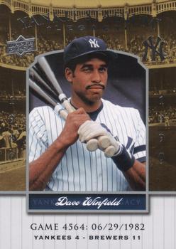 2008 Upper Deck Yankee Stadium Legacy #4564 Dave Winfield Front