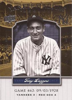 2008 Upper Deck Yankee Stadium Legacy #462 Tony Lazzeri Front