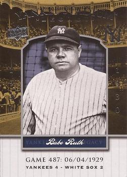 2008 Upper Deck Yankee Stadium Legacy #487 Babe Ruth Front