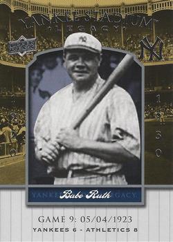 2008 Upper Deck Yankee Stadium Legacy #9 Babe Ruth Front