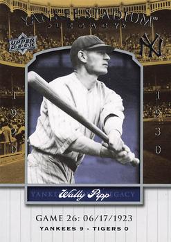 2008 Upper Deck Yankee Stadium Legacy #26 Wally Pipp Front