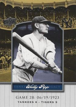 2008 Upper Deck Yankee Stadium Legacy #28 Wally Pipp Front