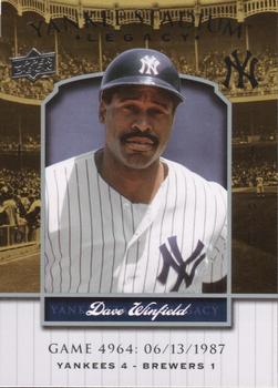 2008 Upper Deck Yankee Stadium Legacy #4964 Dave Winfield Front