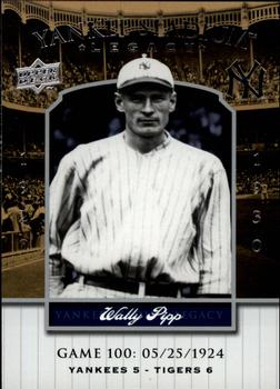 2008 Upper Deck Yankee Stadium Legacy #100 Wally Pipp Front