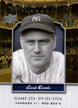 2008 Upper Deck Yankee Stadium Legacy #154 Earle Combs Front