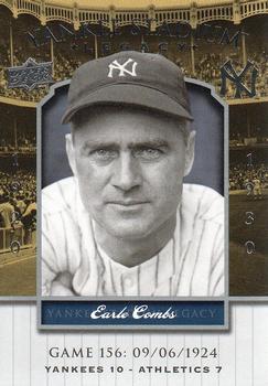 2008 Upper Deck Yankee Stadium Legacy #156 Earle Combs Front