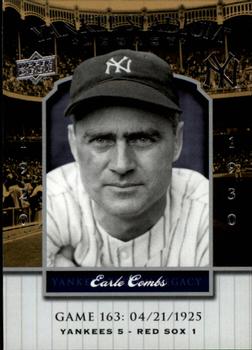 2008 Upper Deck Yankee Stadium Legacy #163 Earle Combs Front