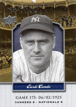 2008 Upper Deck Yankee Stadium Legacy #175 Earle Combs Front