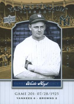 2008 Upper Deck Yankee Stadium Legacy #201 Waite Hoyt Front