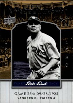 2008 Upper Deck Yankee Stadium Legacy #234 Babe Ruth Front