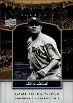 2008 Upper Deck Yankee Stadium Legacy #241 Babe Ruth Front