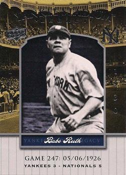 2008 Upper Deck Yankee Stadium Legacy #247 Babe Ruth Front