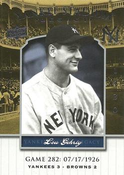 2008 Upper Deck Yankee Stadium Legacy #282 Lou Gehrig Front