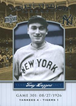 2008 Upper Deck Yankee Stadium Legacy #301 Tony Lazzeri Front