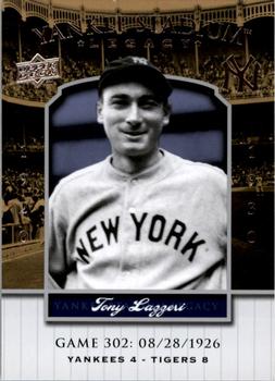 2008 Upper Deck Yankee Stadium Legacy #302 Tony Lazzeri Front