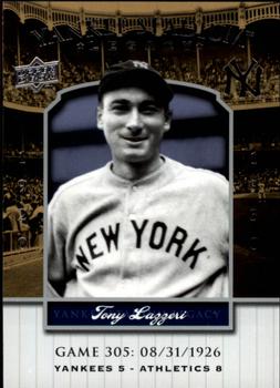 2008 Upper Deck Yankee Stadium Legacy #305 Tony Lazzeri Front