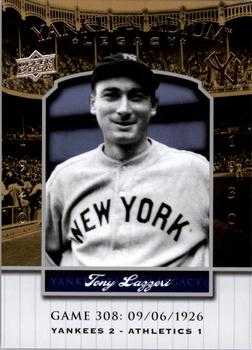2008 Upper Deck Yankee Stadium Legacy #308 Tony Lazzeri Front