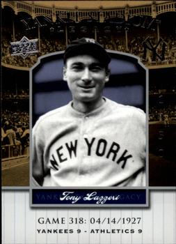 2008 Upper Deck Yankee Stadium Legacy #318 Tony Lazzeri Front