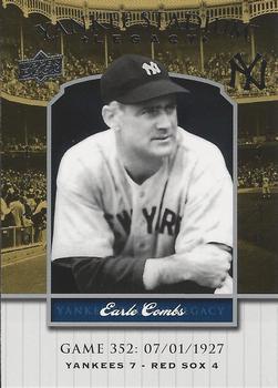 2008 Upper Deck Yankee Stadium Legacy #352 Earle Combs Front