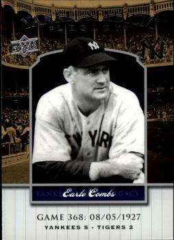 2008 Upper Deck Yankee Stadium Legacy #368 Earle Combs Front