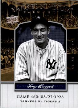 2008 Upper Deck Yankee Stadium Legacy #460 Tony Lazzeri Front