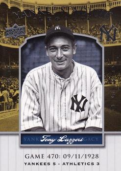 2008 Upper Deck Yankee Stadium Legacy #470 Tony Lazzeri Front