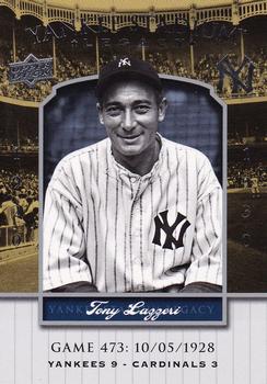 2008 Upper Deck Yankee Stadium Legacy #473 Tony Lazzeri Front